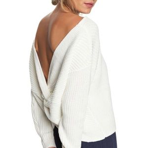 Roxy twist back sweater